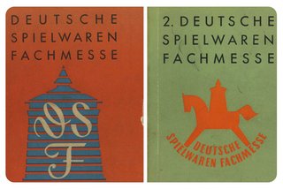 [Translate to Englisch:] Spielwarenmesse Kataloge mit Logo